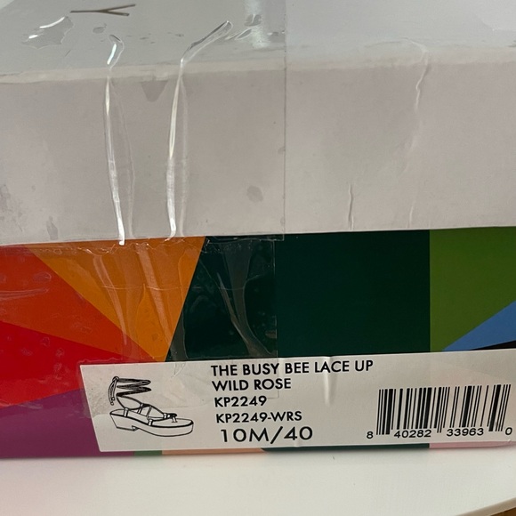 Katy Perry Women's The Busy Bee Lace Up Wedge Sandals SIZE 10 - Picture 5 of 7